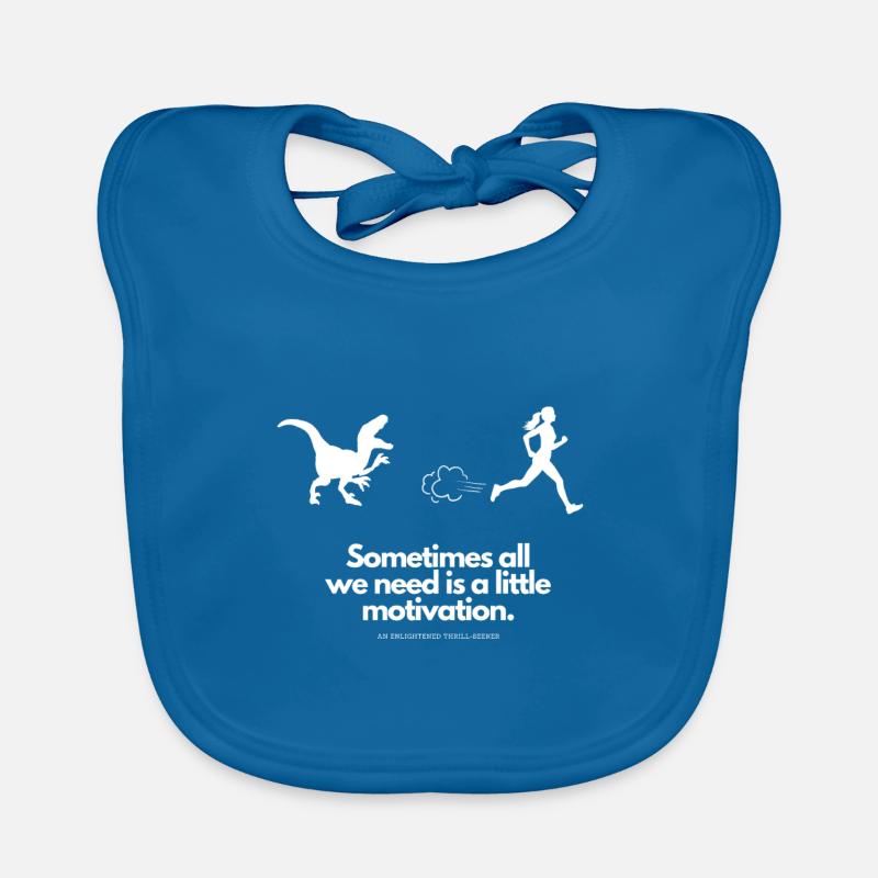 Extra Motivation for Runner T-Rex Organic Baby Bibs