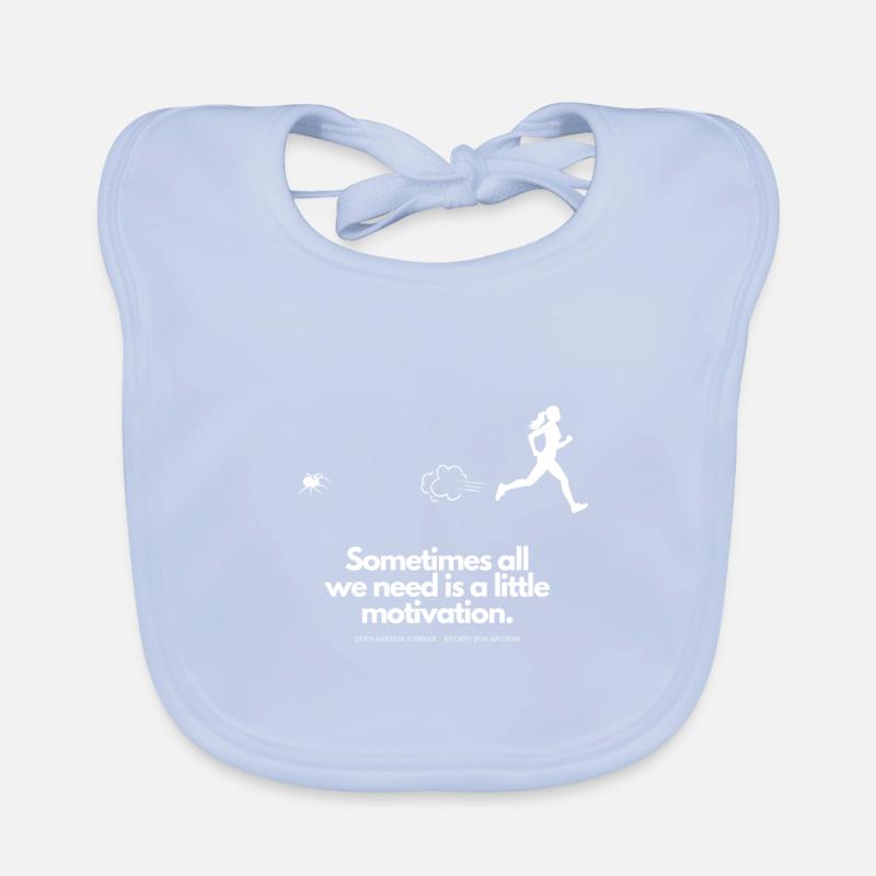 Extra Motivation for Runner Spider Organic Baby Bibs