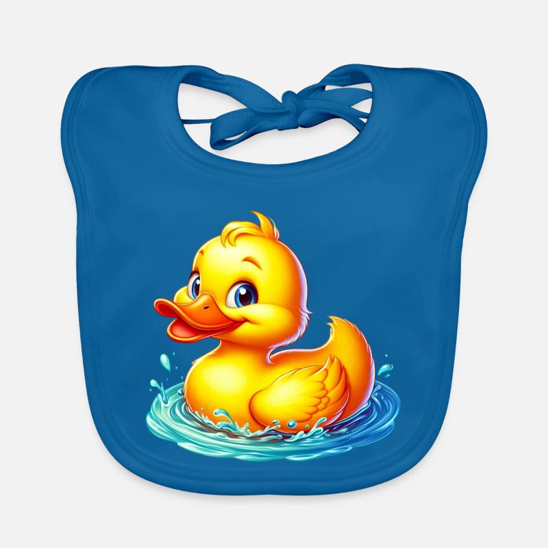 Duckling Duck Duck Duck Organic Baby Bibs