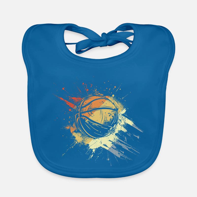 Ballon de basket rétro Bavoir bio Bébé