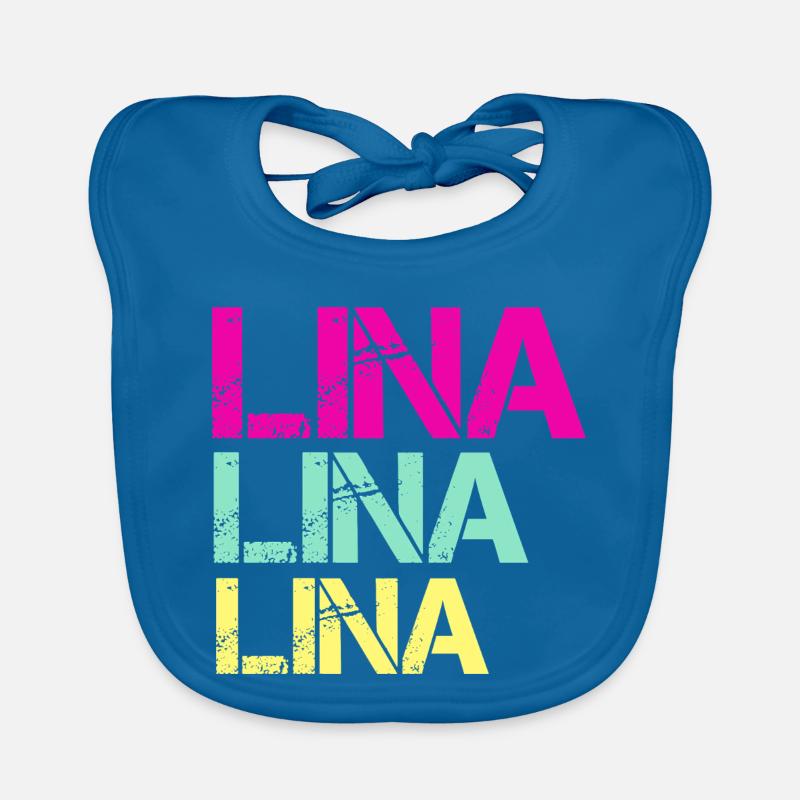 Triptyque néon LINA Bavoir bio Bébé