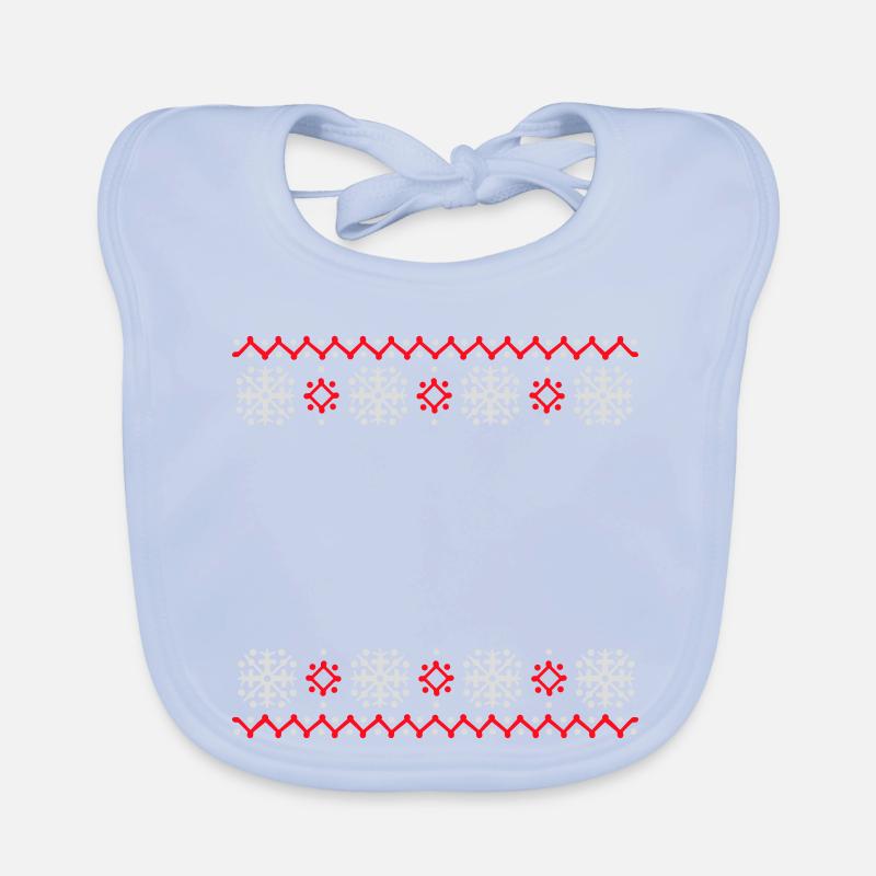 pull moche motif de Noël flocons de neige cool Bavoir bio Bébé