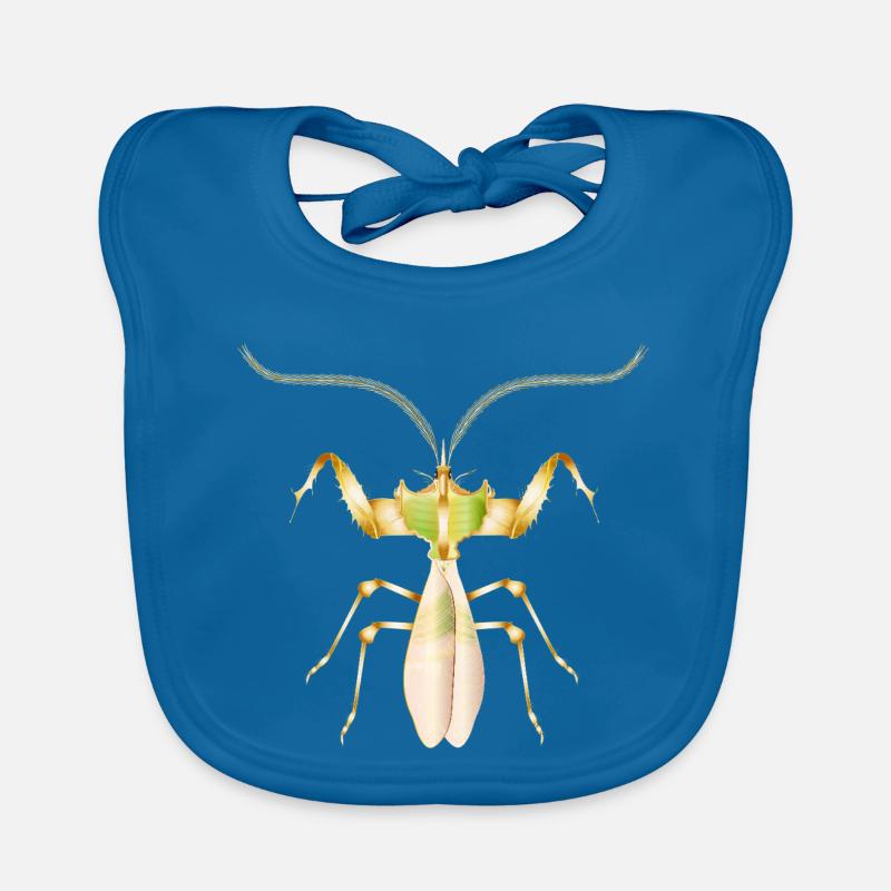 Insecte tropical doré – Fleur du diable exotique Bavoir bio Bébé
