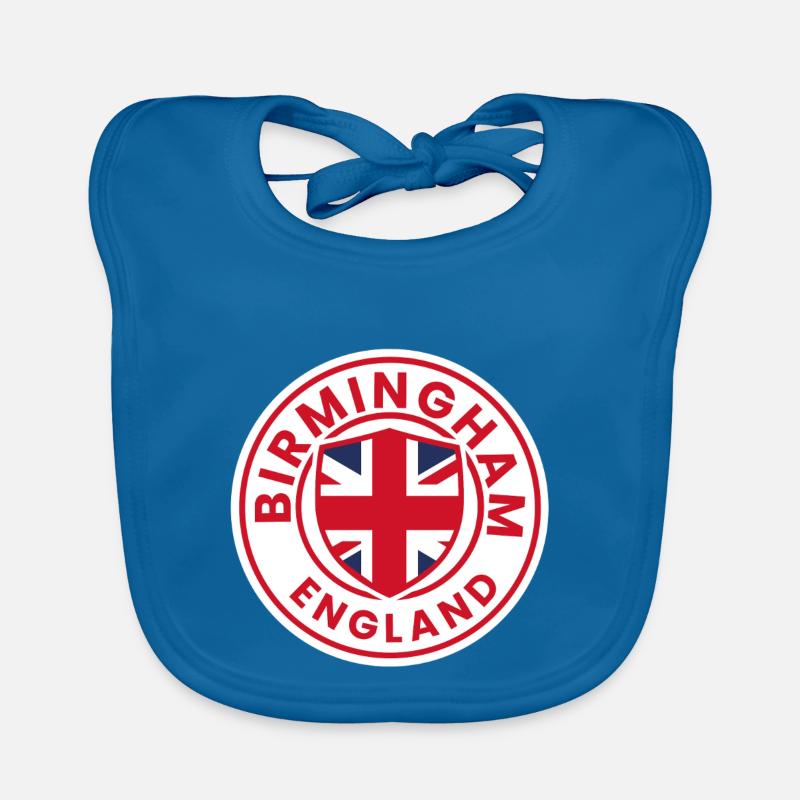 Emblème de Birmingham, Angleterre, Bavoir bio Bébé