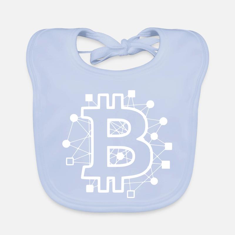 Bitcoin Board Circuit Tech Crypto Organic Baby Bibs