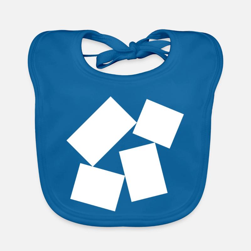 bold squares composition Organic Baby Bibs