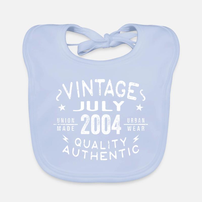 July 2004 Birthday in 2004 Organic Baby Bibs