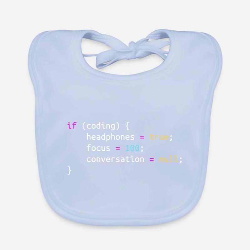 Cadeau drôle pour casque de programmeur lors du codage Bavoir bio Bébé