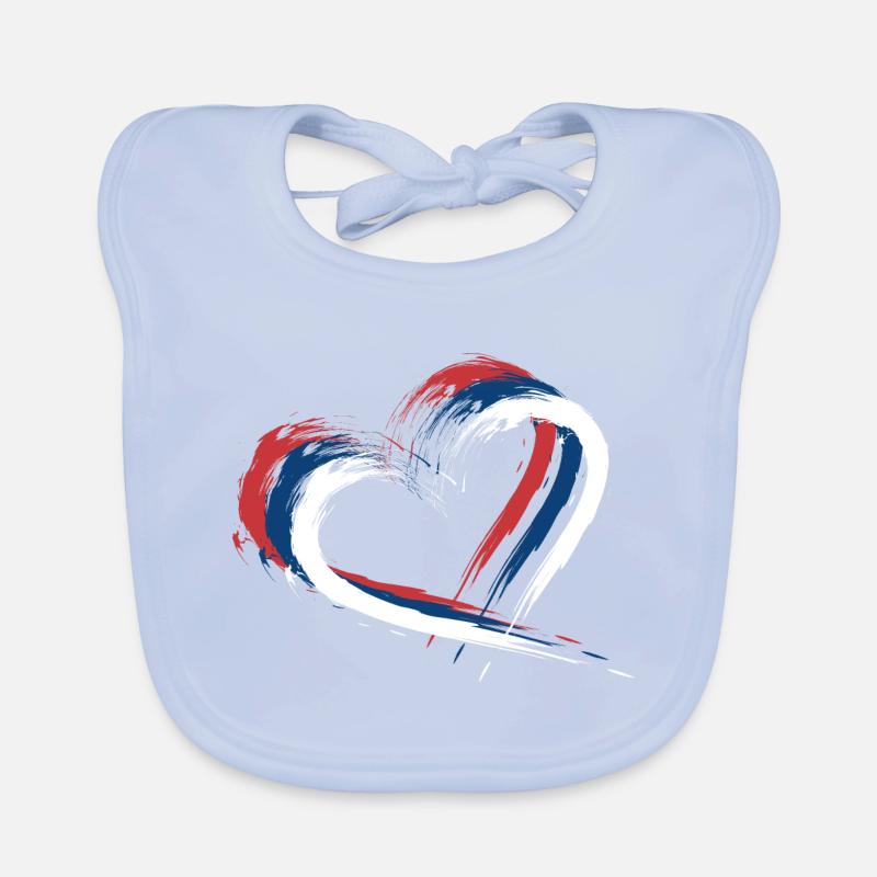 Drapeau de la Serbie Bavoir bio Bébé
