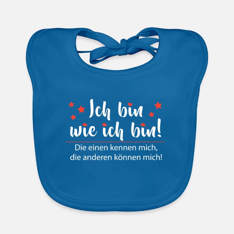Ich bin wie ich bin - Adenauer Zitat Baby Bio-Lätzchen