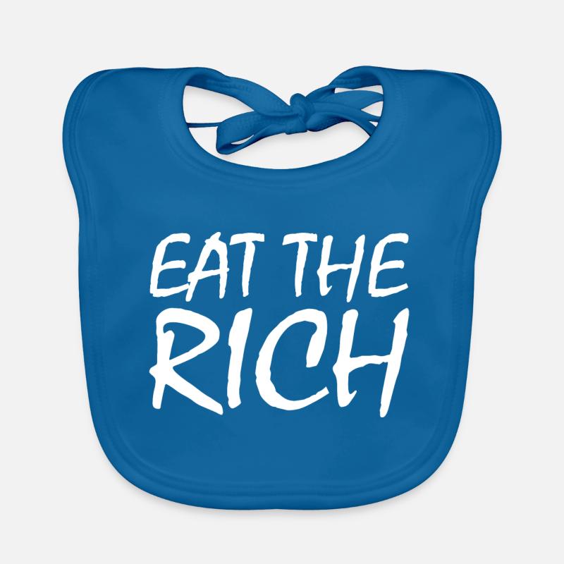 Eat the rich Organic Baby Bibs
