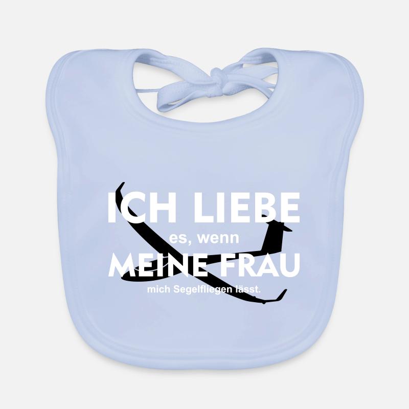 funny saying glider pilot glider pilot Organic Baby Bibs