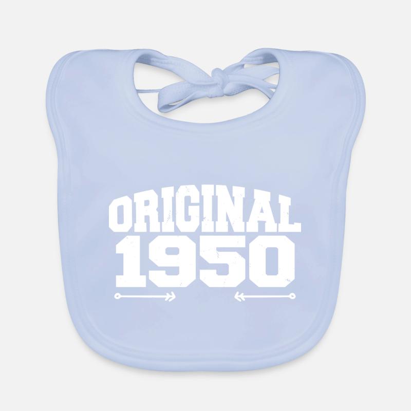 Original 1950 | Geburtstagsgeschenk 1950 Baby Bio-Lätzchen