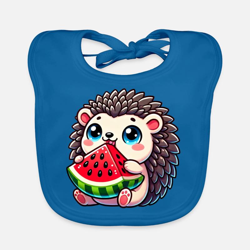 Hérisson avec conception de fruits d’été de pastèque Bavoir bio Bébé