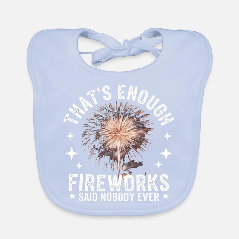 Pyrotechnics Fireworks Pyrotechnics Organic Baby Bibs