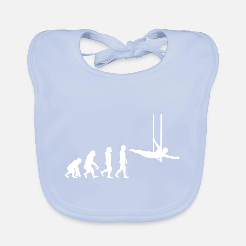 Fliegende Trapezartistin Zirkusgymnastik Evolution Baby Bio-Lätzchen