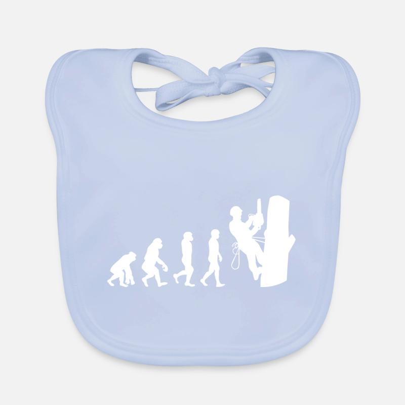 Arboriculteur Grimpeur Escalade Tondeuse Evolution Bavoir bio Bébé