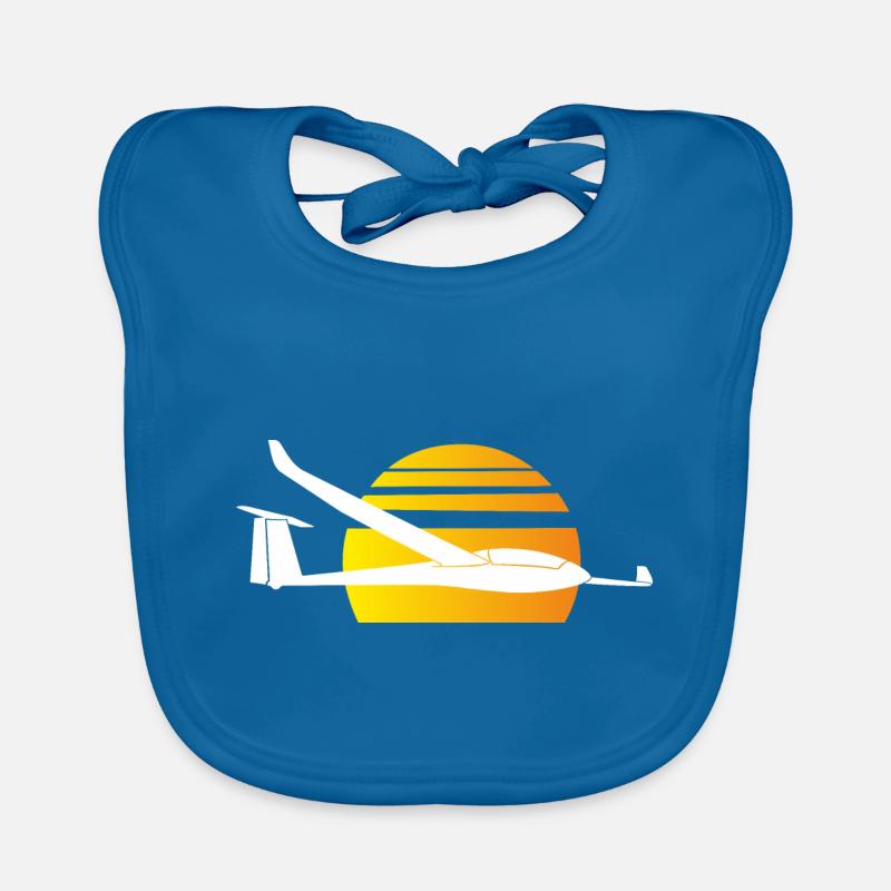 Sun glider pilot gliding glider Organic Baby Bibs