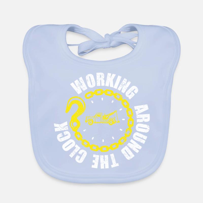 Abschleppwagen Abschleppdienst Abschlepper Baby Bio-Lätzchen