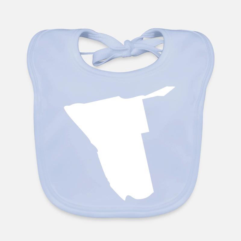 Namibia map flag Organic Baby Bibs
