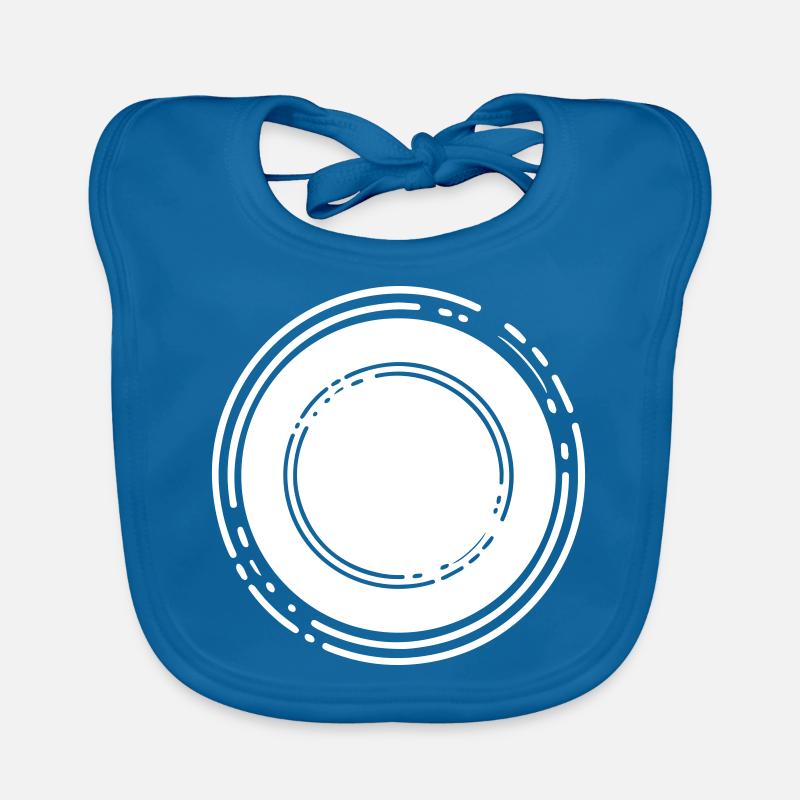 Circle empty symbol placeholder Organic Baby Bibs