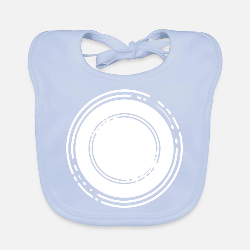 Circle empty symbol placeholder Organic Baby Bibs