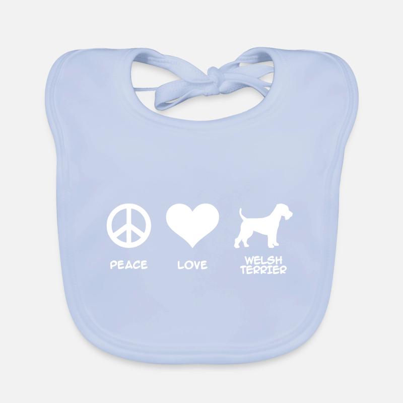 Welsh Terrier Organic Baby Bibs