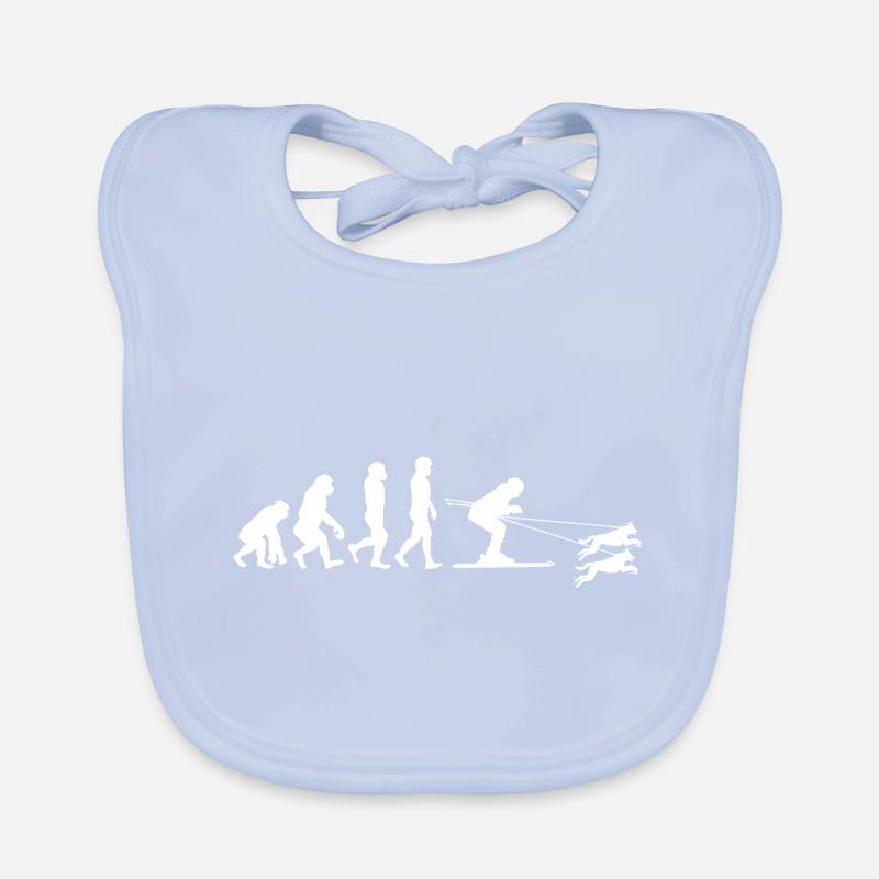 Chien Skijoring Ski Sport d’hiver Evolution Bavoir bio Bébé