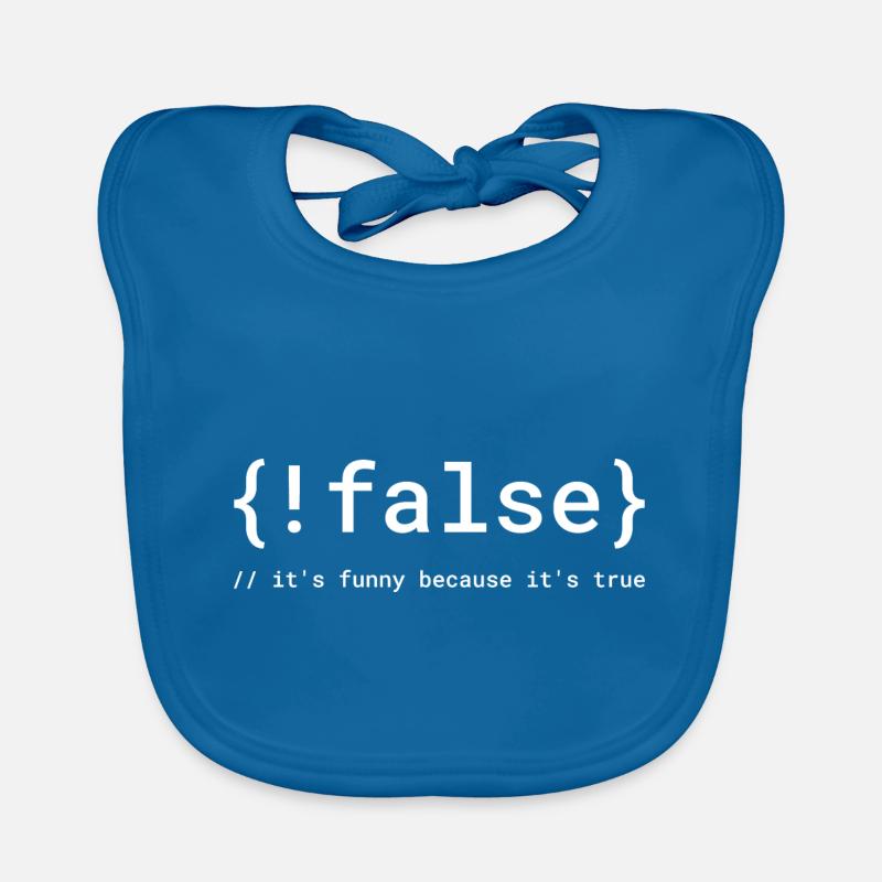 Code Humor Tee: Der logische Witz Baby Bio-Lätzchen