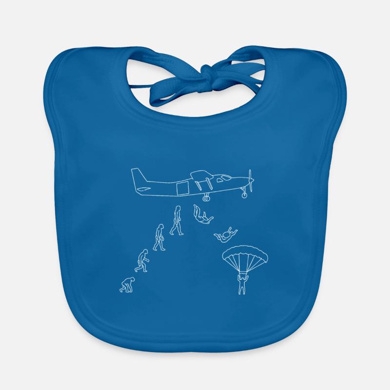 Skydiving Evolution I Gift Organic Baby Bibs