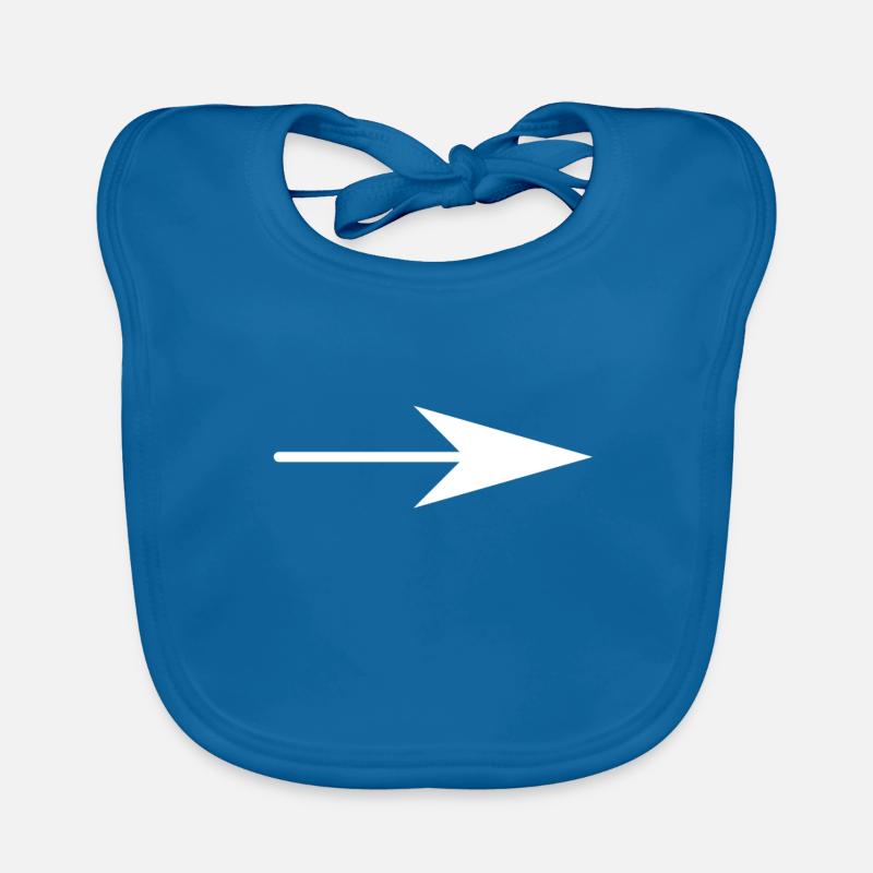 Flèche droite Bavoir bio Bébé