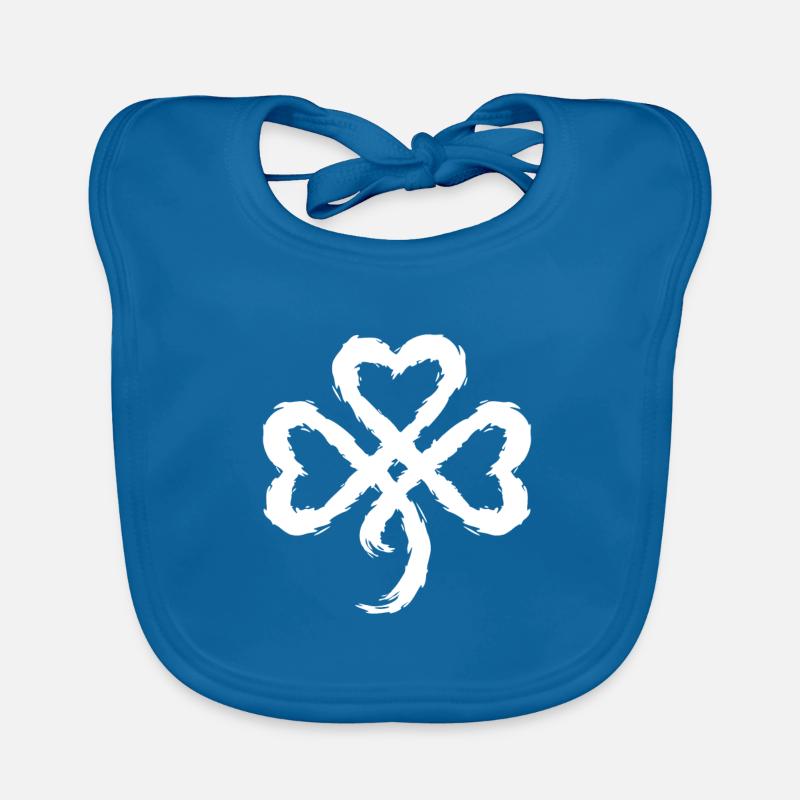 Cloverleaf symbol Celtic Organic Baby Bibs