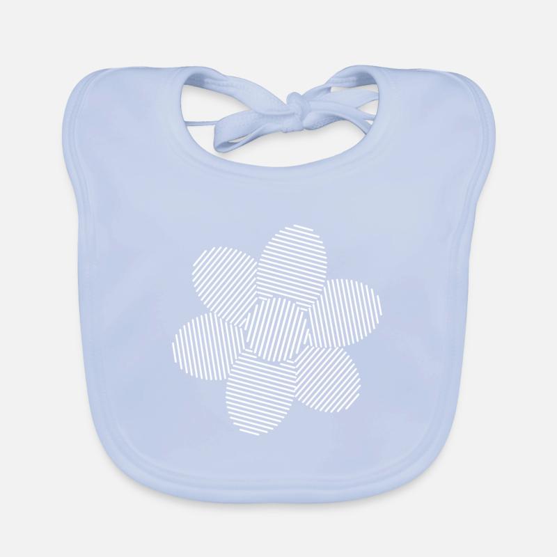 Lignes de fleurs Bavoir bio Bébé
