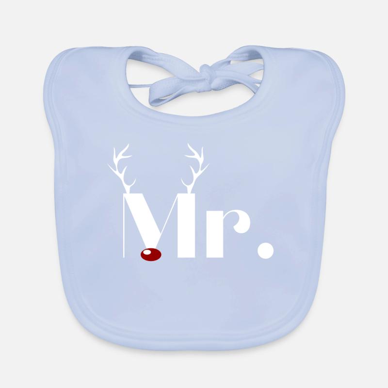 Mr. & Mrs. Reindeer knows part 1 Organic Baby Bibs