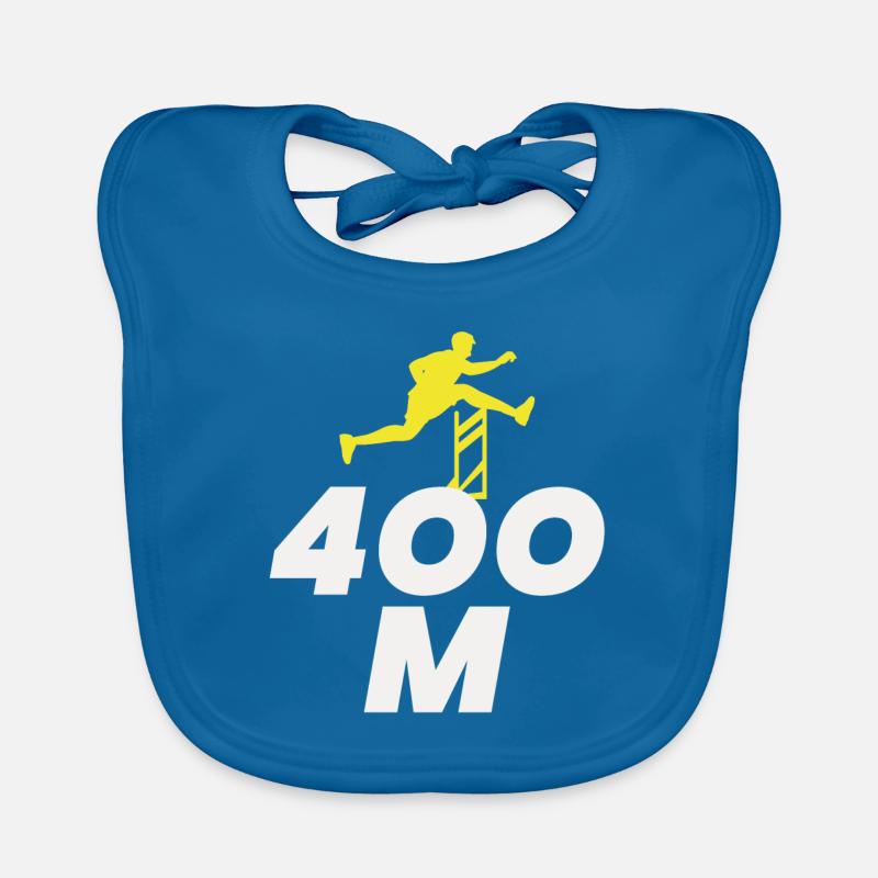 Hurdles Hurdling Hurdler Running Runner Athletes Organic Baby Bibs