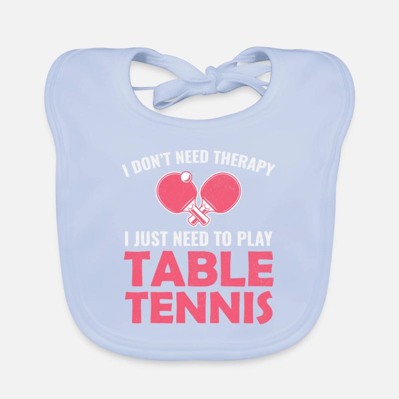 Ping Pong Master Table Tennis Coach Paddle Player Organic Baby Bibs