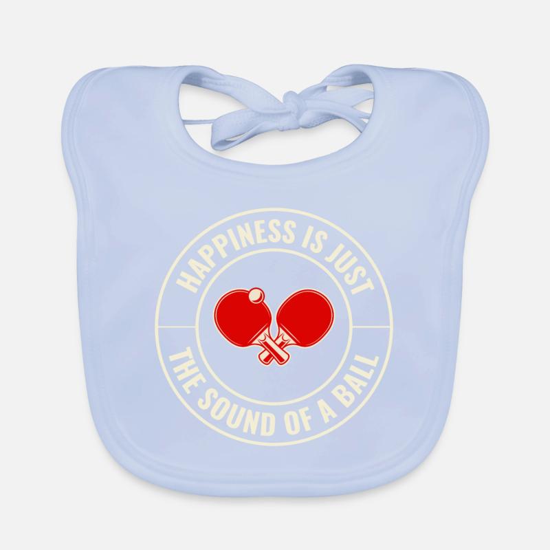 Ping Pong Master Table Tennis Coach Paddle Player Organic Baby Bibs