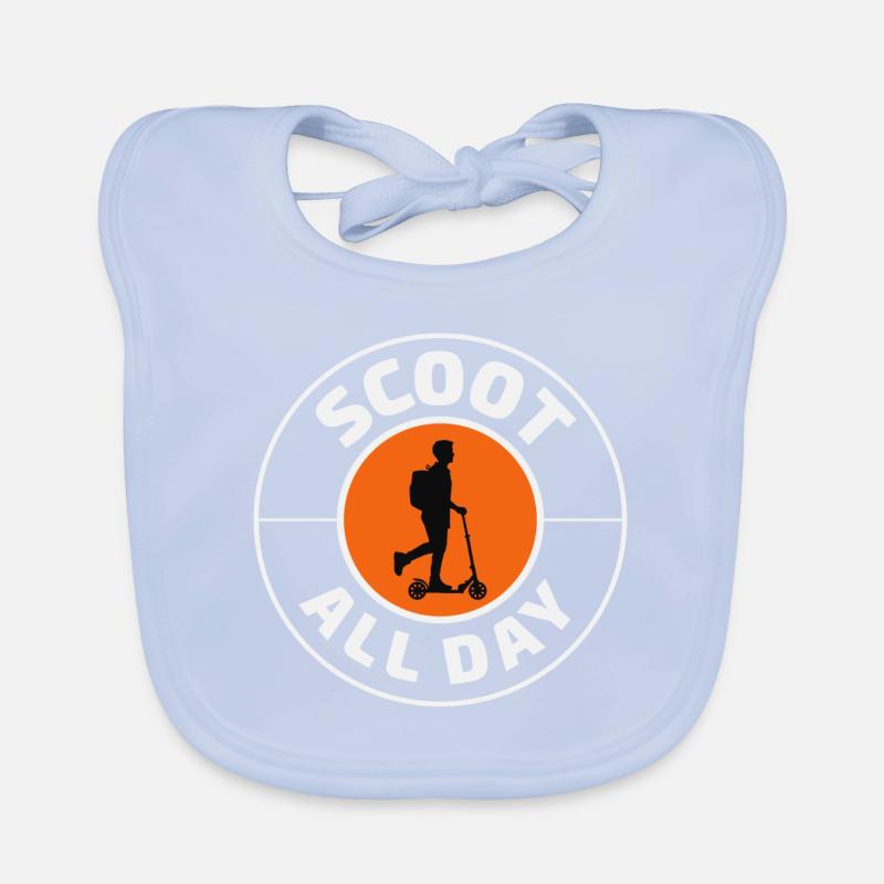 Electric Scooter Driver Motorized E-Scooter Organic Baby Bibs