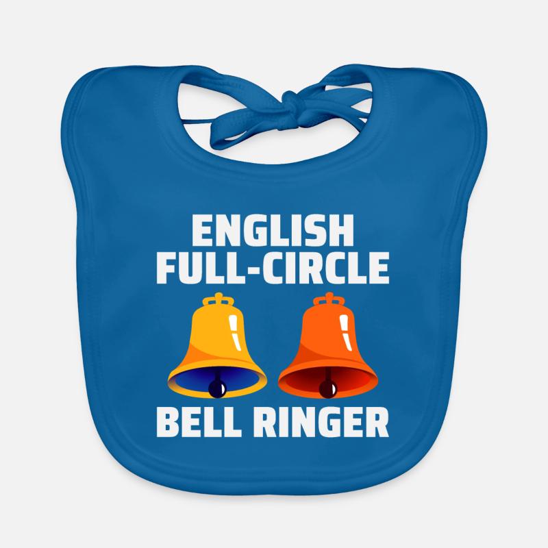 English Full-Circle Bell Ringer Ringing UK England Organic Baby Bibs