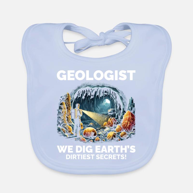Geologist: Exploring Earth's Hidden Wonders Organic Baby Bibs
