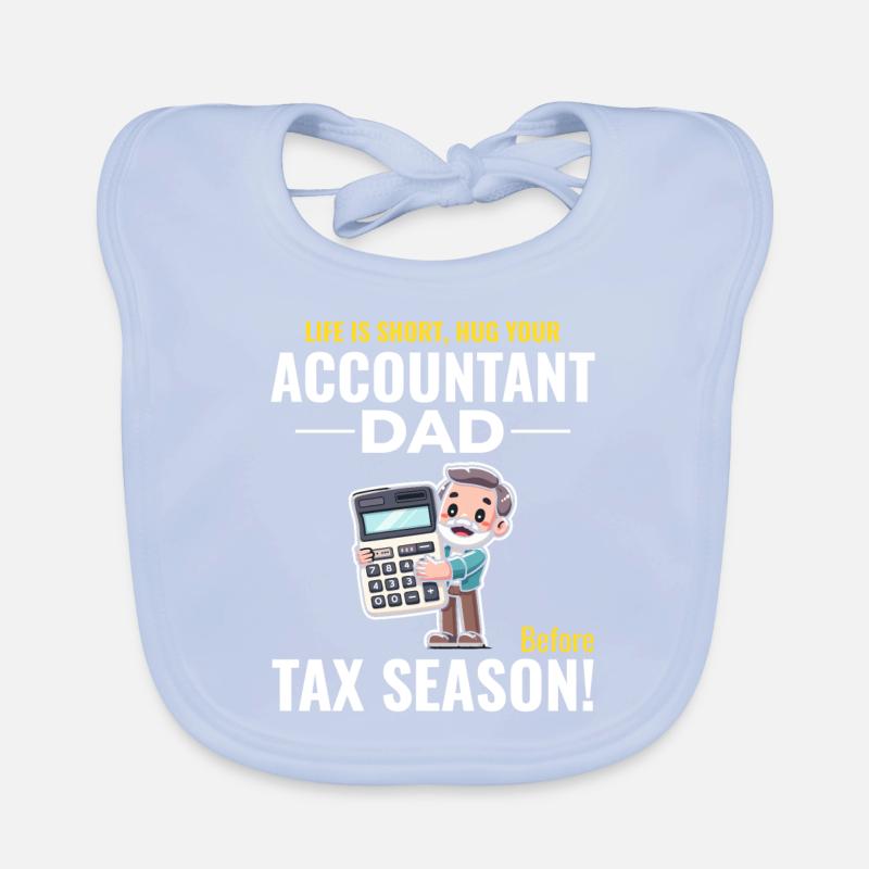 Comptable Papa Comptabilité Finance Financier Drôle Bavoir bio Bébé