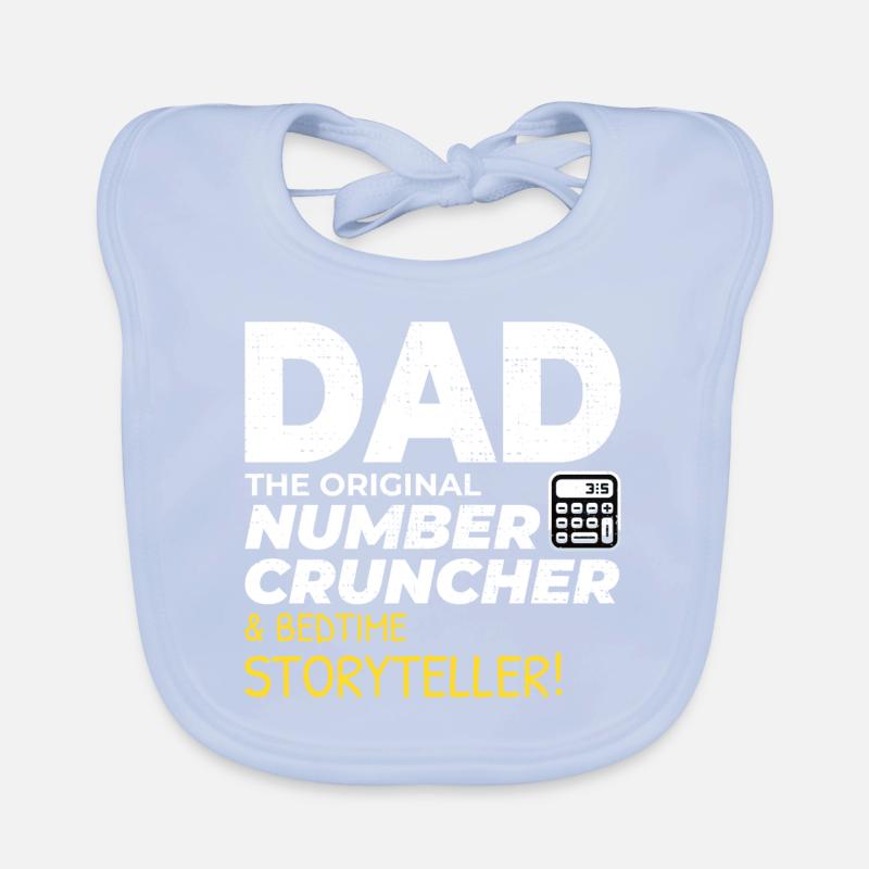 Comptable Papa Comptabilité Finance Financier Drôle Bavoir bio Bébé