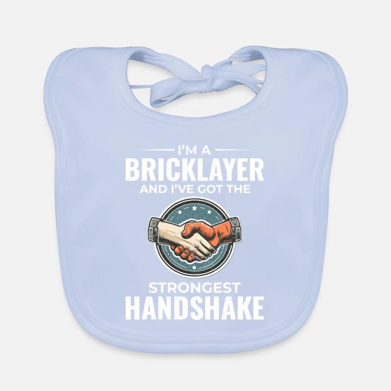 Bricklayer Wit: Crafting Solid Handshakes Organic Baby Bibs