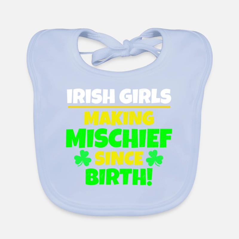 St. Patrick's Day: Irische Mädchen, Unheilstifter Baby Bio-Lätzchen