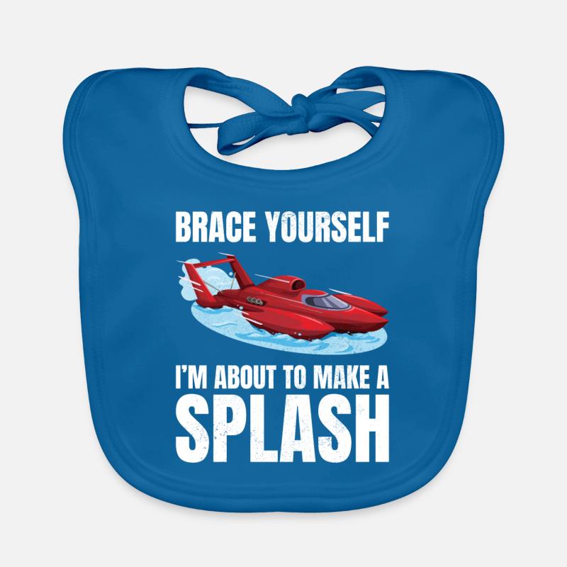 Alerte d’éclaboussure : Course d’hydroplanes Fun Water Sport Bavoir bio Bébé