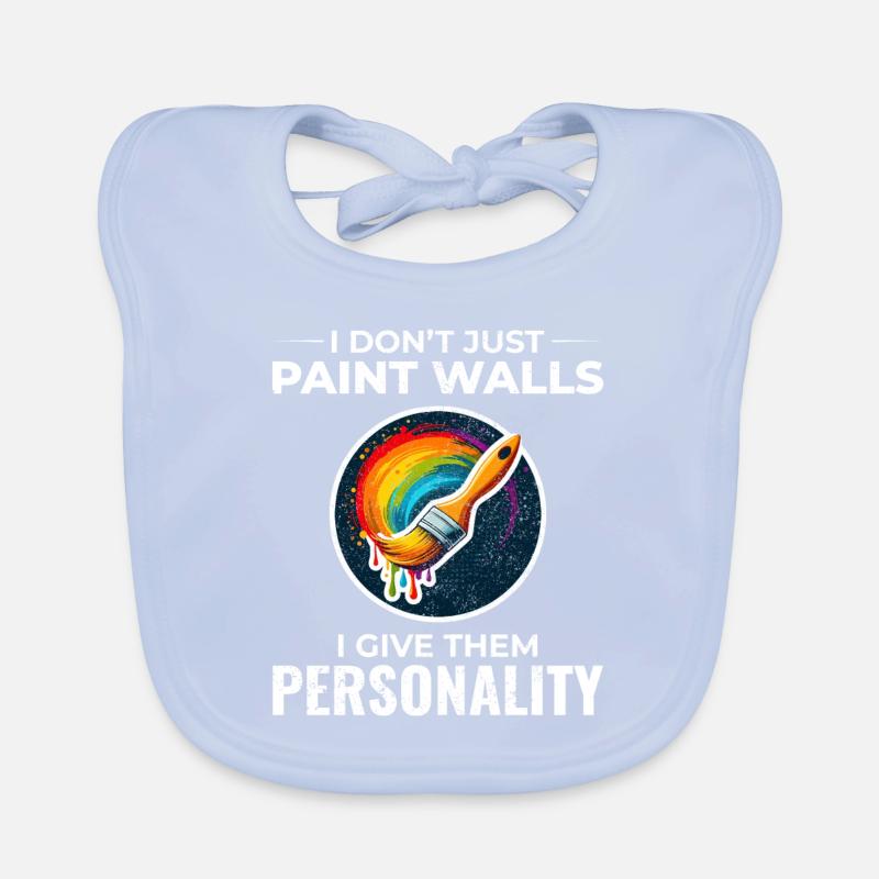 House Painter Wall Painting Interior Decorator Organic Baby Bibs
