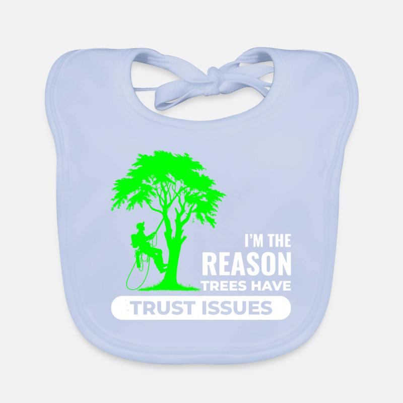 Arborist Tree Surgeon Climber Climbing Trimmer Organic Baby Bibs