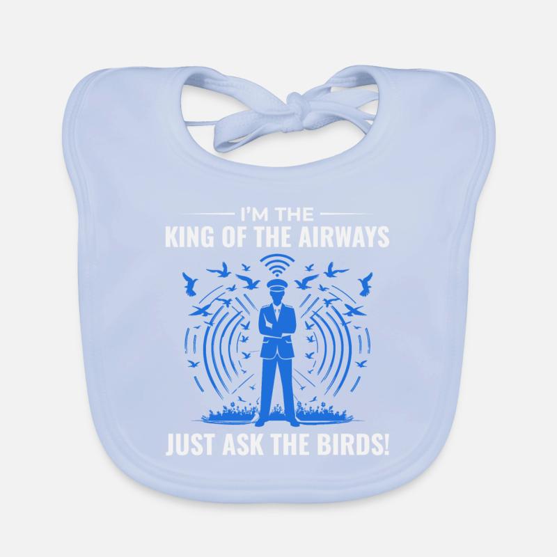 Air Traffic Controller ATC Aviation Humor Airplane Organic Baby Bibs