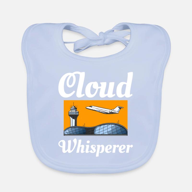 Air Traffic Controller ATC Aviation Humor Airplane Organic Baby Bibs