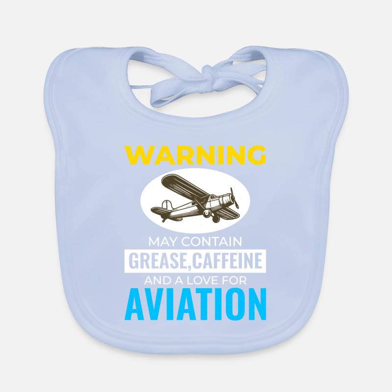Mécanicien d’aéronefs Technicien d’aviation Café Humour Bavoir bio Bébé